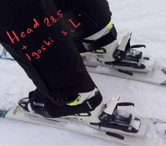 IGOSKI Ski Boot & Shoe Covers Water Resistant and Washable Ski Boot Covers Keep Dry and Warm IGOSKI