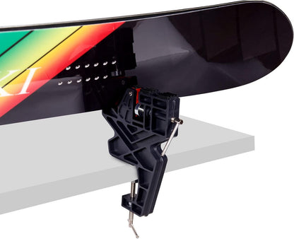 IGOSKI Ski and Snowboard Vice, No-Slip Vise Grips, Upgrade Adjustable Tuning and Waxing Ski Vice with Horizontal and Vertical Working Positions
