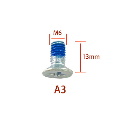 Black Snowboard Binding Screw Set Fits Most Of Bindings Ski Accessories Skis Outdoor Sport Parts Replacement 12 sets