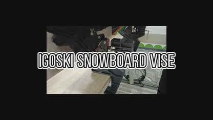 IGOSKI Ski and Snowboard Vice, No-Slip Vise Grips, Upgrade Adjustable Tuning and Waxing Ski Vice with Horizontal and Vertical Working Positions