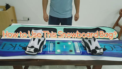 lGOSKl Snowboard Sleeve Full Coverage Snowboard Bag: Easy Carry, Scratch-Proof Suitcase Case for Ultimate Board